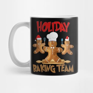 Holiday Baking Team, Gingerbread Man, Holiday Gift Ideas, Stocking Stuffer, Christmas Present, Rolling Pin, Holiday Gift Idea, Gingerbread Man Mug